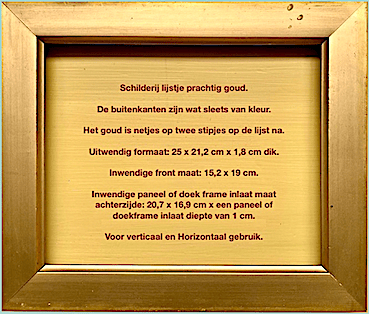 Schilderij-lijstje no K10